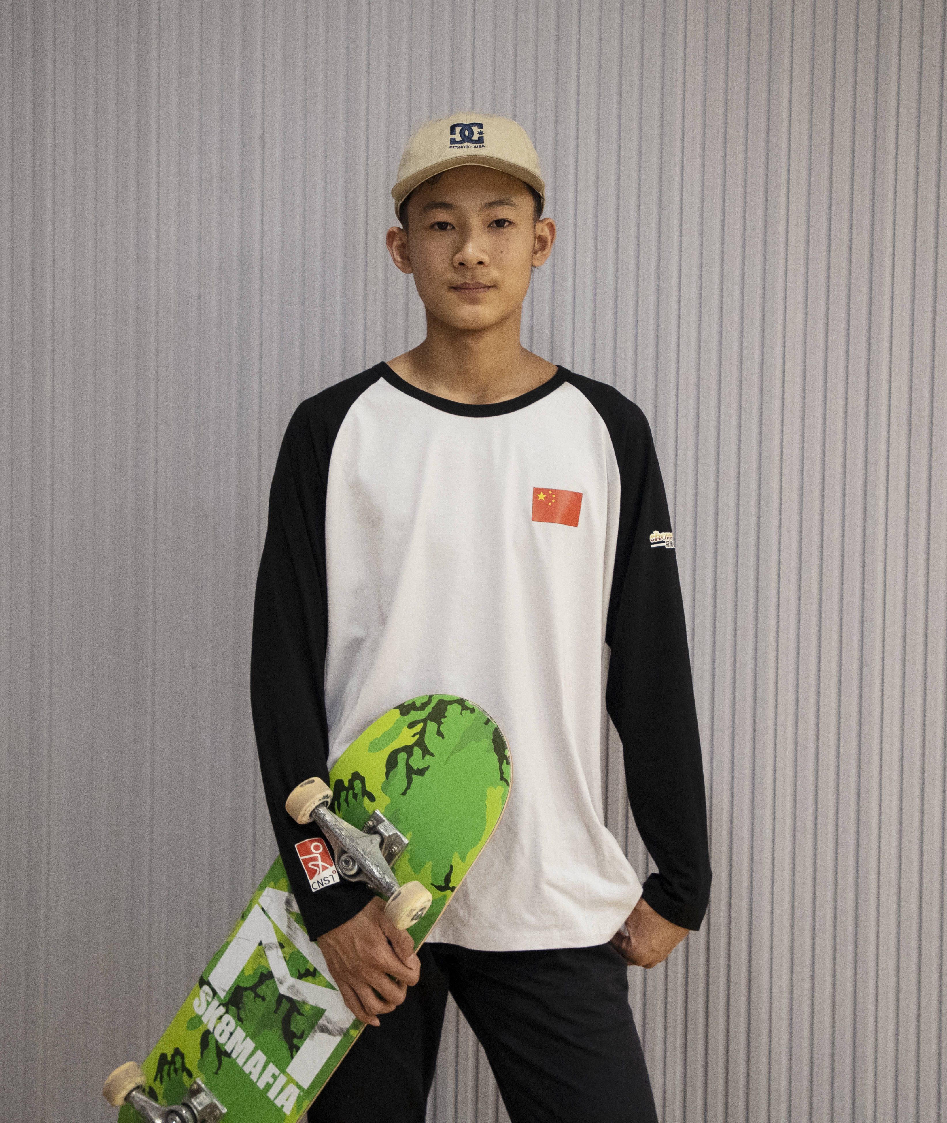 陈高亮:陈高亮今年19岁,板龄3年,左脚脚位,是中国滑板国家(集训)队的